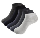 Kit 5 paia di calze a compressione in fibra di bambù da uomo